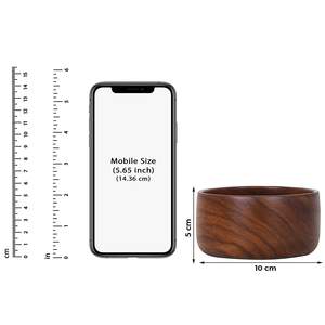 Cuenco de madera de acacia rústico de la mejor calidad, vajilla de madera decorativa para uso diario en el hogar y sopa de viaje incluida - Product Image 5