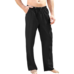 Pantalon d'été en lin de haute qualité pour hommes et pantalon de sport décontracté en lin personnalisé respirant 100% coton vente en gros - Product Image 2