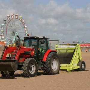 เครื่องทำความสะอาดชายหาด QJC-110แบบเดินตามหลัง70HP รถแทรกเตอร์อุปกรณ์ทำความสะอาดชายหาด - Product Image 5