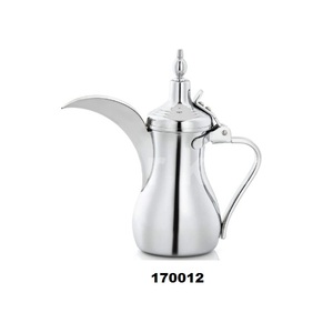 Bouilloire à thé en acier inoxydable argent et or de vente chaude avec couvercle et poli brillant belle bouilloire à thé au design classique pour restaurant - Product Image 3