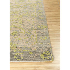Alfombra de Lana Anudada a Mano de Gran Tamaño, Color Verde Clan, Modelo LCA-68 Medallion de Jaipur Rugs US, para Sala de Estar, Recámara, Pasillo, Rectangular - Product Image 4