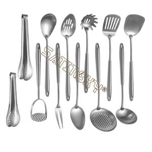 Poêle à frire professionnelle en acier inoxydable à trois plis de 12 pouces Ustensile de cuisine de haute qualité de haute qualité - Product Image 3