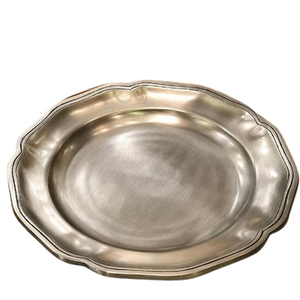 Popular Stainless Steel Plates for Wedding Banquet Decoration Silver Charger Plates Plated Wholesale Luxury With Cutlery - Product Image 2