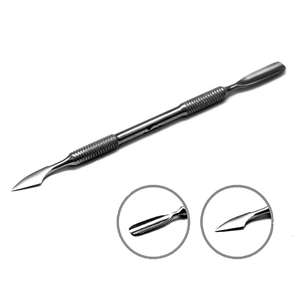 Nail <b>Cuticle</b> Pusher Stainless Steel Double Sided Nail Cleaner Manicure Pedicure Pusher - Product Image 1
