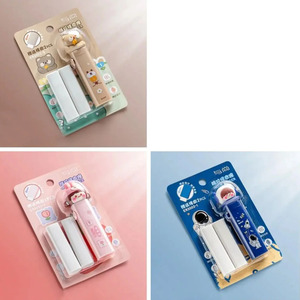 ยางลบแบบยืดหดได้สำหรับเด็กชายและเด็กหญิง สไตล์คาวาอิ รีฟิล 2 ชิ้น - คละสี - Product Image 6