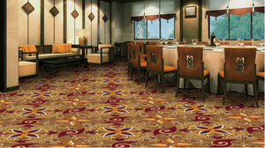 Lujo de alta calidad apartamento sala de conferencias lana nylon polipropileno pared a pared patrón de alfombra floral en el Hotel - Product Image 4