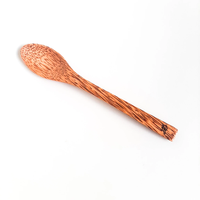 Cuillère à mesurer en bois de coco bio à prix avantageux, écologique, non toxique, à long manche, ustensile de cuisine fabriqué par des artisans vietnamiens