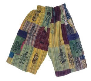 Pantalones cortos de algodón lavados a la piedra para hombre al por mayor, transpirables, estilo bohemio hippie, directos del proveedor de la India, al por mayor - Product Image 4