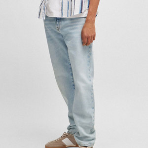 Pantalones de hombre al por mayor con MOQ bajo, diseño personalizado, pantalones vaqueros lavados de última moda para venta en línea - Product Image 2