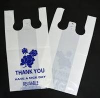 Sacs de courses en polyéthylène haute densité (HDPE) de haute qualité, imprimés en gravure avec logo personnalisé de la marque AAB HARVEST, recyclables, pour supermarchés.