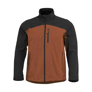 Men's Lightweight Canvas Softshell Winter Bomber Jacket Hooded <b>Stand</b> Collar Front High Street Style Fashionable Wear Letter - Product Image 1