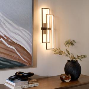 Modern Loop Black Metal Wall Lamp With Soft Warm Glow Creating Elegant Minimal <b>Lighting</b> For Stylish Home Interiors - Product Image 6