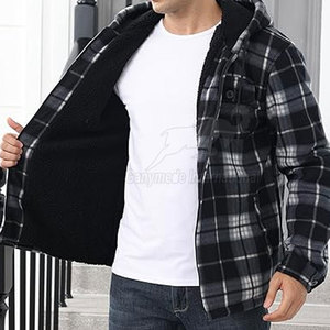 Premium Quality Winter Flannel Hoodies Pakistan Made Wholesale Eco-Friendly Quick Dry Men's Comfortable Wears - Product Image 2