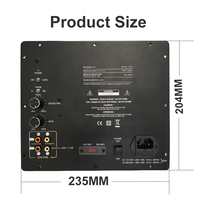 Amplificateur de puissance professionnel de haute qualité avec Audio de contrôle de Volume de caisson de basses pour amplificateur de plaque de Subwoofer de classe D à la maison