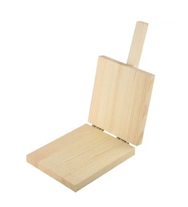 Prensa de masa de madera de Acacia de buena calidad para Pizza, pan, carne de res, pastelería de madera, prensador de rodillos de celosía en las mejores ventas - Product Image 6
