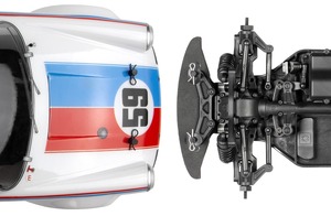 HPI 1/10 4WD Sport 3 Plus, Auto de Turismo Listo para Usar con Motor sin Escobillas, Edición <span class=keywords><strong>Carrera</strong></span> RSR 1973 911 Brumos Racing, Réplica Retro a Escala, RTR - Product Image 4