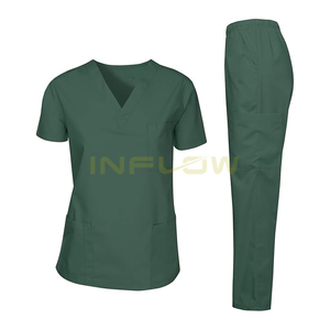 Venta al por mayor Hospital Scrubs Mujeres con estilo Médico Scrubs Uniforme de enfermería Personalizado de buena calidad verano Hospital Scrubs - Product Image 1