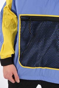 Logo personnalisé pour hommes coupe-vent Rip Stop veste à capuche respirante doublure en maille pull-over extérieur tissu tissé personnalisé - Product Image 4