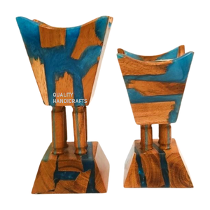 Quemador de madera de resina epoxi moderno Madhkan Premium árabe Oud para el ambiente de Ramadán que mejora el Ramadán con Oud árabe aromático - Product Image 3