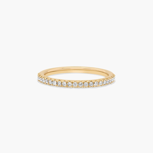 Delicate 10K Gold Thin <b>Dainty</b> <b>Ring</b> Cut Moissanite Diamond Band Everyday Wear Wedding <b>Ring</b> Gift for Women's Anniversary Parties - Product Image 1