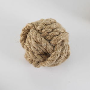 Jouets pour chiens en chanvre écologiques en gros, balles durables en fibres naturelles pour le jeu en extérieur et l'entraînement au rapport - Product Image 4