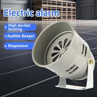 Sirène d'alarme industrielle MS290, haut-parleur métallique, avertisseur sonore à haut niveau sonore, DC12V 24V AC110V 220V pour usine et entrepôt