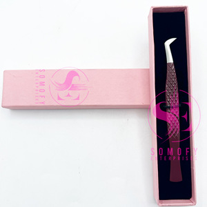 ที่หนีบขนตาสแตนเลสขนาดเล็กแบบมืออาชีพใช้ในการบูตปลายไฟเบอร์กันลื่นมีความแม่นยำป้องกันไฟฟ้าสถิตย์ทนทาน - Product Image 6