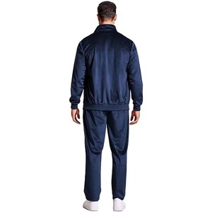 Survêtement d'hiver décontracté à capuche en velours uni 100 % coton, fabriqué en usine, haute qualité, léger, respirant, taille élastique pour homme - Product Image 4
