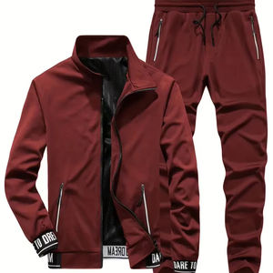 Chándal de Invierno para Hombre, Talla Grande, 100% Poliéster, Diseño Casual Sólido, Logotipo Personalizado, Ropa Urbana - Product Image 1