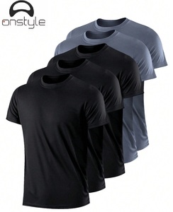 Lots de 5 T-shirts pour hommes en gros, 100% coton, tissu tricoté - Product Image 4