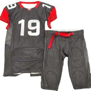 Camisetas de fútbol de equipo OEM personalizadas, estilo americano, número de nombre personalizado, tela de malla transpirable, ropa de juego a granel para clubes - Product Image 2