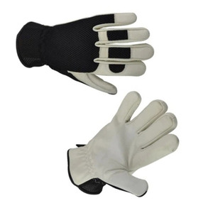Gants en cuir de sécurité en peau de vache fabriqués à la main par OEM Gants de travail en cuir véritable personnalisés - Product Image 4
