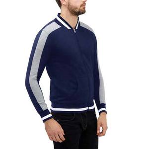 Veste bombardier de mode pour hommes de qualité supérieure vestes en laine de polyester de couleur unie pour hommes du Pakistan veste à glissière de Style High Street - Product Image 3