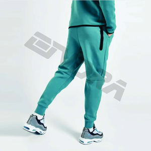 Nouveau design pantalon de survêtement musculaire Full Zip Up Hoodies Hommes Polyester tech polaire deux pièces Sportswear jogger survêtements - Product Image 4