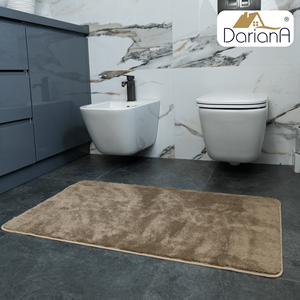Tapis de bain DarianA Premium moderne, écologique, lavable, antidérapant avec dos en caoutchouc antidérapant, épaisseur moyenne, 100% polyester - Product Image 4