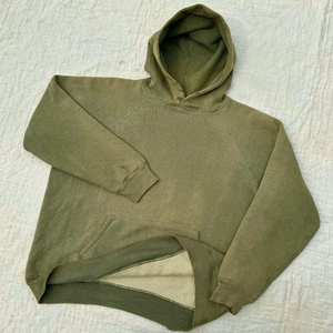 Sweat à capuche en éponge française en coton lavé à l'acide Vintage Logo personnalisé surdimensionné Stone Wash Sun Faded Distressed Hoodies - Product Image 4