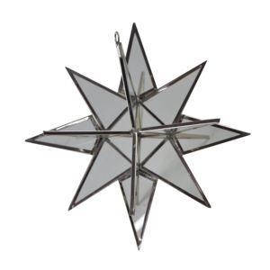 Newly Arrivals Christmas <b>Ornaments</b> Modern Clear Star Design Metal Christmas Hanging Metal Silver Finishing Home Decoration - Product Image 1