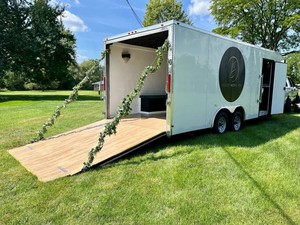 Boozy Mobil Bar Enclosed <b>Concession</b> <b>Trailer</b> Conversion with Tap Tower and TV - Product Image 2