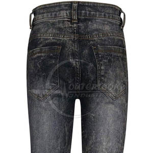 Nouveau design de pantalon en jean délavé à l'acide pour hommes meilleur prix pantalon en jean délavé à l'acide pour adultes pantalon en jean pour hommes streetwear - Product Image 6