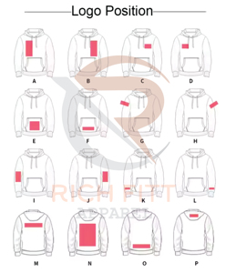 Unisex 100% Cotton Hoodie Custom Embroidered Solid Pattern Sweatshirts Plain Dyed Winter Season Collection Low MOQ Wholesale for - Product Image 5