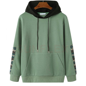 เสื้อฮู้ดผู้ชายแบบลำลองสำหรับฤดูหนาวเนื้อผ้าโพลีเอสเตอร์/ ผ้าฝ้ายระบายอากาศได้ดี - Product Image 1