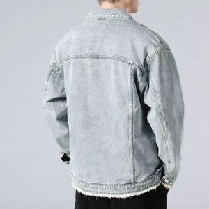 Chaqueta de camionero de mezclilla de manga larga para hombre más vendida 100% algodón Casual Western Coat Regular Fit Winter Tops Diseño clásico - Product Image 2