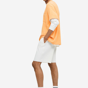 T-shirt chemises de haute qualité poids lourd uni surdimensionné T-shirt impression broderie personnalisé blanc 100% coton hommes T-shirt T-shirt - Product Image 4