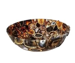 Lavabo décoratif en agate naturelle, fait à la main, bol à main, salle de bain, vase, de Heritage Art and Crafts - Product Image 3