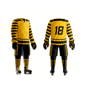 Uniforme de hockey sobre hielo por sublimación de tamaño adulto de tendencia superior con dobladillo elástico y logotipo personalizado-Precios al por mayor de alta calidad - Product Image 2