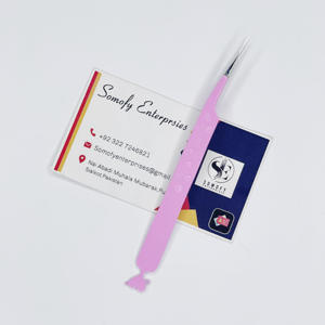 Pince à épiler d'extension de cils en acier inoxydable durable en gros avec marque privée droite solide - Product Image 4