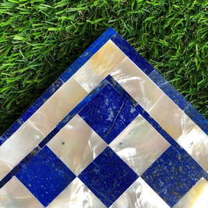 Juego de Ajedrez El Gambito de la Reina, Tablero de Ajedrez de Lapislázuli, Piezas de Ajedrez de Piedra Hechas a Mano para Regalos - Product Image 5