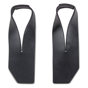 Leather Weight Lifting Leather Wrist Straps With Neoprene <b>Padding</b> <b>for</b> Body Building Powerlifting Gym <b>Squats</b> Deadlifts - Product Image 1