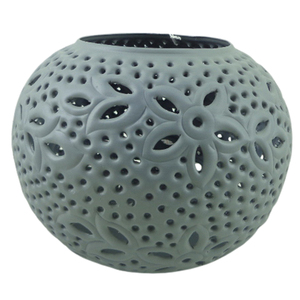 Candelabro votivo de Metal Chapado en gris redondo de hierro de nuevo diseño para eventos de fiesta y Decoración de mesa hecho a mano personalizado - Product Image 1