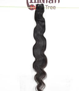 ผมแท้จากอินเดีย 100% ไม่ผ่านการแปรรูป ราคาถูกจากผู้ผลิตโดยตรง แบบ Double Weft ลอน Bodywave  จัดเรียงเกล็ดผม  สีดำธรรมชาติ - Product Image 3